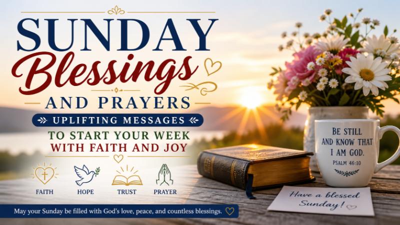 Sunday Blessings and Prayers: Uplifting Messages to Start Your Week with Faith and Joy
