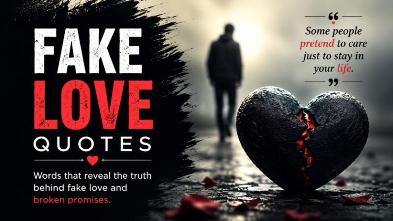 Fake Love Quotes: Truth Behind Pretend Love & Emotional Deception